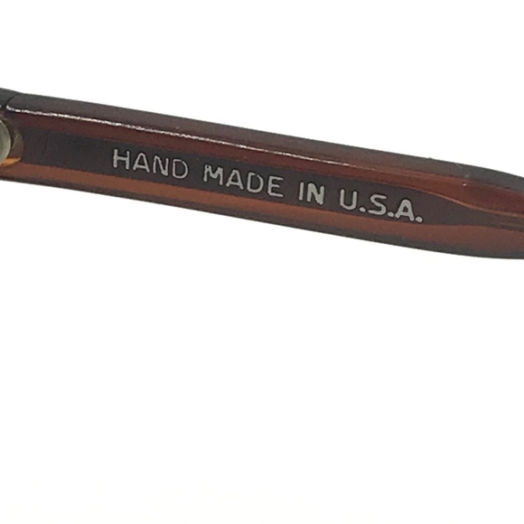 VINTAGE ROUND BROWN OVERSIZED SUNGLASSES FRAMES - Picture 2 of 4